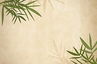 Bamboo leaf elements brown background