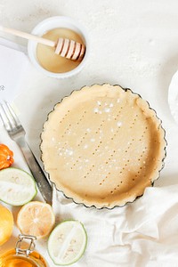 Free honey pie crust image, public domain dessert CC0 photo. 