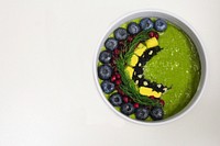 Free healthy smoothie bowl with fruits image, public domain food CC0 photo.