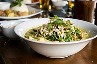 Free green curry with beans sprouts image, public domain vegetable CC0 photo.