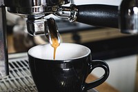 Free making espresso shot photo, public domain beverage CC0 image.