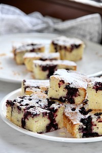 Free homemade blueberry cake image, public domain CC0 photo.