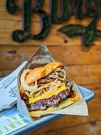 Free burger image, public domain food CC0 photo.