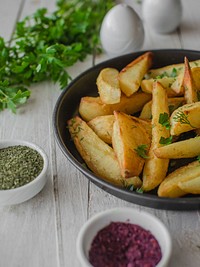 Free roasted potato image, public domain food CC0 photo.