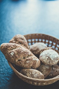 Free close up homemade wholewheat bread image, public domain food CC0 photo.