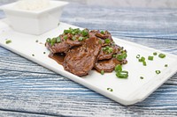 Free Mongolian beef image, public domain food CC0 photo.