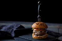 Free burger image, public domain food CC0 photo.