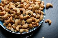 Free rosemary cashews image, public domain food CC0 photo.