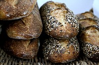 Free close up delicious freshly baked baguettes image, public domain food CC0 photo. 