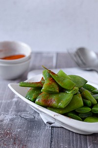 Free cooked green beans image, public domain food CC0 photo.