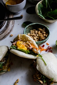 Free Vegan bao buns image, public domain food CC0 photo.