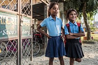 Musahar school girls, Sauraha, Chitwan District, Nepal, November 2017.