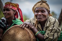 Batwa Pygmies people, African tribe, Mgahinga Gorilla National Park, Uganda, September 2017.