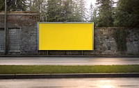 Roadside billboard, background photo. Free public domain CC0 image.