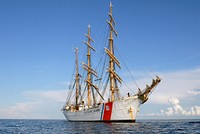 U.S coast guard ship vessel in the sea Original public domain image from Flickr