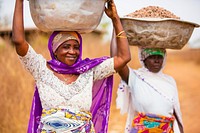 USAID in Ghana: Shea Butter Processing. USAID and the Global Shea Alliance partner to connect West Africa village women to the global marketplace. Photo: Douglas Gritzmacher/USAID. Original public domain image from Flickr