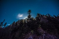 Night sky background at Clingmans Dome. Original public domain image from Flickr