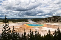 Views from the Grand Prismatic Overlook Trail. Original public domain image from Flickr