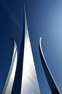 U.S. Air Force Memorial, image was taken as a part of a photo series of Washington D.C. memorials and landmarks for use with a Memorial Day remembrance multi-media project.