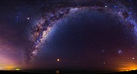 Milky Way over the Pacific Ocean
