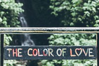 The color of love in the jungle of Bali island. Free public domain CC0 photo.