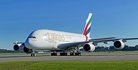 Airbus A380-861. Christchurch NZ. Original public domain image from Flickr