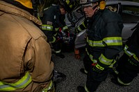 New Jersey Department of Military and Veterans Affairs firefighters train with extraction gear on Atlantic City Air National Guard Base, N.J., Sept. 25, 2018. (U.S. Air National Guard photo by Master Sgt. Matt Hecht). Original public domain image from <a href="https://www.flickr.com/photos/matt_hecht/43122895600/" target="_blank" rel="noopener noreferrer nofollow">Flickr</a>