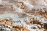 Terraces of Canary Spring. Original public domain image from Flickr