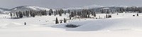 Winter panorama, Blacktail Deer Plateau. Original public domain image from Flickr