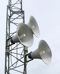 White noise - Horn loudspearkers at Brastad soccer arena 2