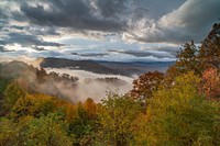 Beautiful autumn mountain background. Original public domain image from Flickr