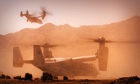 MV-22 Osprey lands