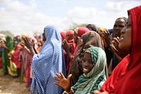 Residents of Daifa village, located six kilometres from Jowhar in Middle Shabelle region witness the hand over to their community, of 16 shallow wells fitted with hand pumps on 15 October 2018.