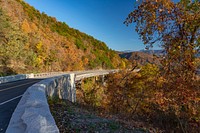 Foothills Parkway during Autumn. Original public domain image from Flickr