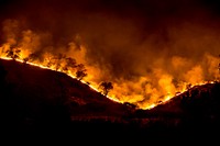 The Woolsey Fire, California. Original public domain image from Flickr