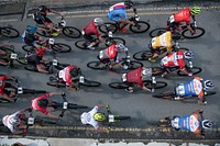 Bicycle race competition, location unknown, date unknown.