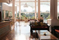 Luxury resort lobby. Free public domain CC0 photo.