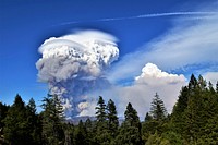 Smoke from Carr Fire. Original public domain image from Flickr