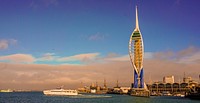 Spinnaker tower cityscape scenery. Free public domain CC0 photo.