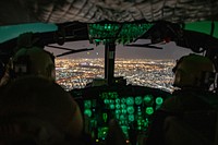 Vire from the cockpit. Secretary Pompeo Arrives in Iraq. Original public domain image from Flickr