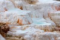 Travertine terraces of Canary Spring. Original public domain image from Flickr