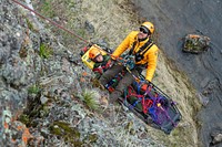 High-angle search & rescue training - May 2019 by Jacob W. Frank. Original public domain image from Flickr