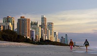 Gold Coast Australia. The Gold Coast is a metropolitan region south of Brisbane on Australia&rsquo;s east coast. It's famed for its long sandy beaches, surfing spots and elaborate system of inland canals and waterways. Original public domain image from Flickr