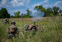 CHABANKA, Ukraine (July 11, 2019) — Exercise Sea Breeze 2019 (SB19) participating nations conduct the Final Exercise and capstone event for SB19 in Chabanka, Ukraine, July 11, 2019.