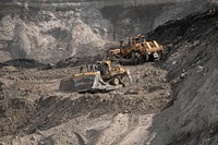 U.S. Department of Agriculture (USDA) Secretary Sonny Perdue and Governor Mark Gordon visit an open-pit coal mine, in the Thunder Basin National Grassland, near Wright, Wyoming, on July 29, 2019.