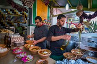 Africa, Tunisia, Tunis, Douar Hicher. Small restaurant making Lablabi soup. Photo by Alison Wright for USAID, Tunisia, Africa Original public domain image from Flickr