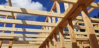 House framing. Original public domain image from Flickr