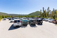 "Creative" parking in Artist Paintpots parking area by Jacob W. Frank. Original public domain image from Flickr