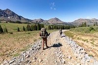 Hiking the Lake Abundance Trail from Daisy Pass by Jacob W. Frank. Original public domain image from Flickr