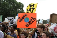 #ClimateStrike Rally 9-20-19. Original public domain image from Flickr